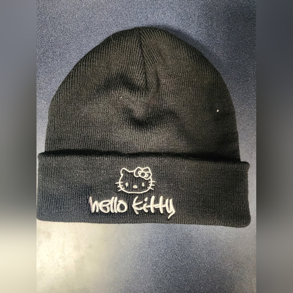Hello Kitty Black Beanie for Kids